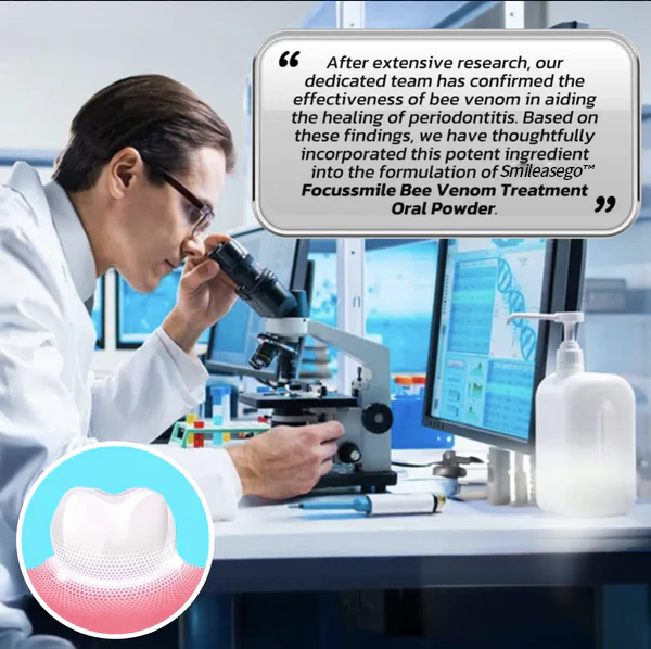 Smileasego™ Focussmile bee venom treatment powder for oral use🦷