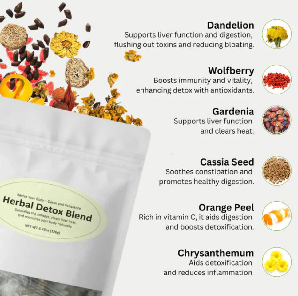 🌿 NESLEMY™Chrysanthemum & Gardenia Herbal Health Tea 🍵 Support Kidney Health & Natural Wellness Boost! 💪