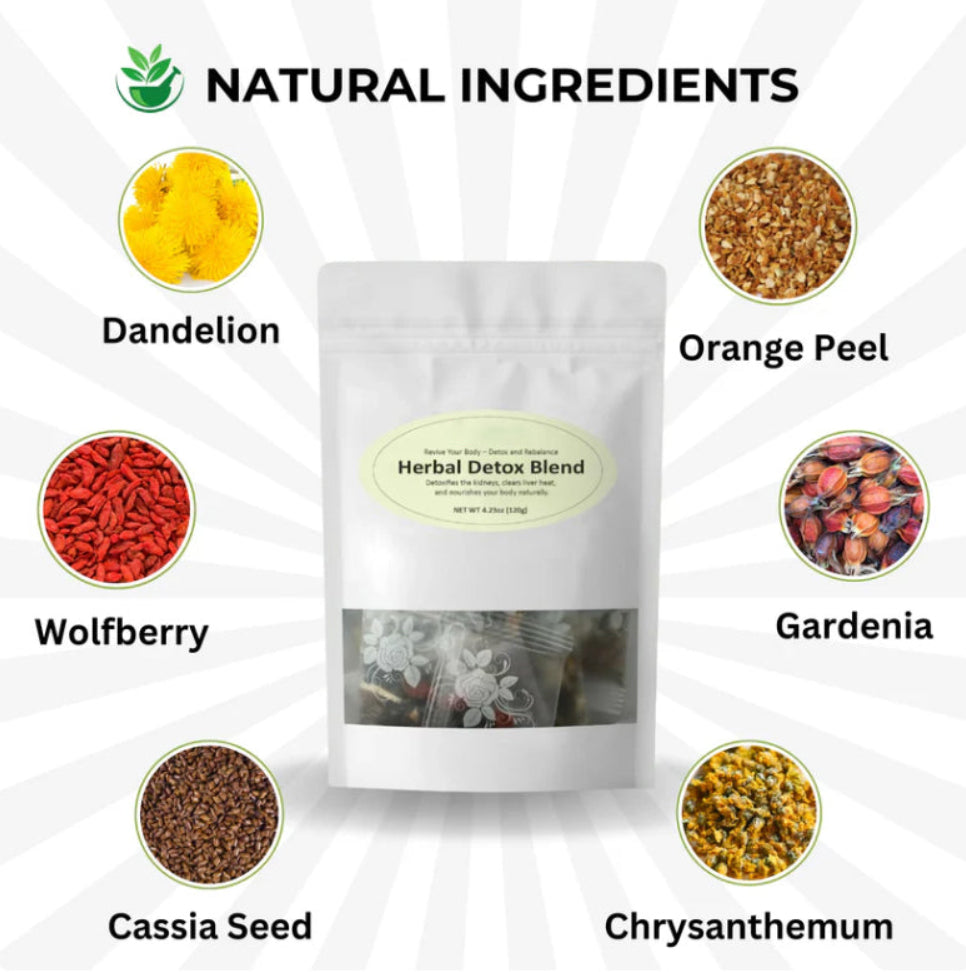 🌿 NESLEMY™Chrysanthemum & Gardenia Herbal Health Tea 🍵 Support Kidney Health & Natural Wellness Boost! 💪