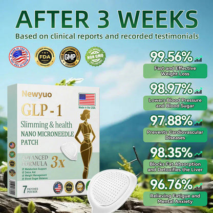 【Last Three Days Promotion 80% OFF🔥】Newyuo™ NIDDK-Tirzepatide Slimming & health NANO MICRONEEDLE PATCH🇺🇸👨‍⚕️（Zero Pain, 24/7 Release | Lose 20lbs FAST | 90% Sugar Drop | ）🔥🎁